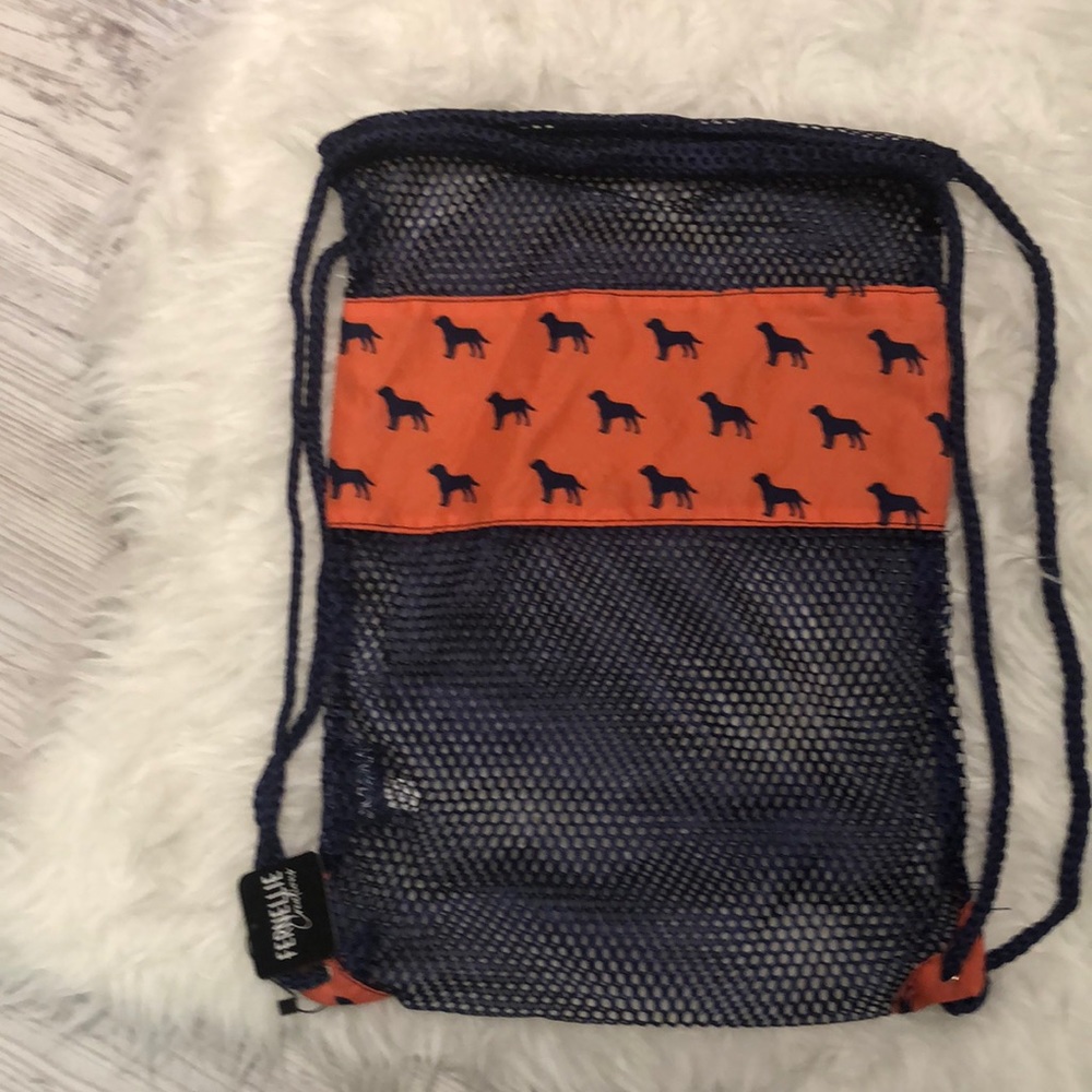 Mesh Dog themed Beach String Bag